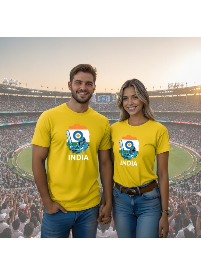 PRINTSHOP4ME India Cricket World Fans Tshirts Supporting The India Jersey Tshirts For Men,Women ,Kids To Win The Cup - Image 2